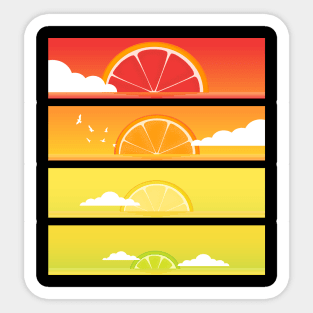 Citrus Sunset Sticker